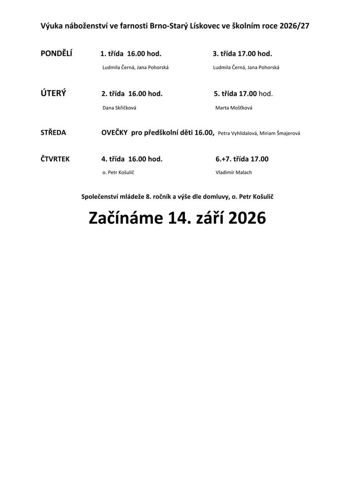 Římskokatolická farnost Brno - Lískovec